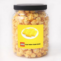 Double Cheddar Popcorn in Clear Plastic Round Gift Jar
